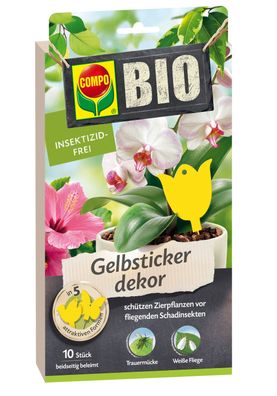 COMPO BIO Gelbsticker dekor, 10 Stück