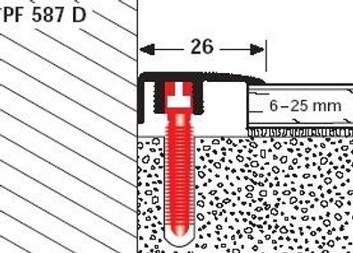 Parkettfreund Endprofil PF 587 D 90 cm