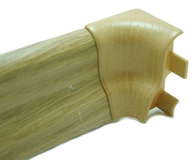 Innenecken für Sockelleisten 40 x 22 mm Schmetterlingsprofil gewölbt