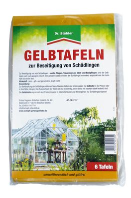 DR. Stähler Gelbtafeln groß, 6 Stück