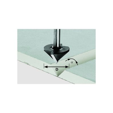 Festool Gipskartonfräser Fräser HW Schaft 8 mm D32/90° 491001 Oberfräse OF 1400
