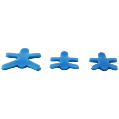 Nobarigid-offen Fingerschiene Froschform Blau Gr. S-L Fingersplint Splint