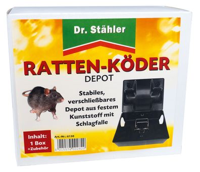 DR. Stähler Rattenköder-Depot mit Schlagfalle, 1 Stück