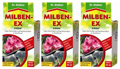 3 x DR. Stähler Kiron® Milben-Ex, 30 ml