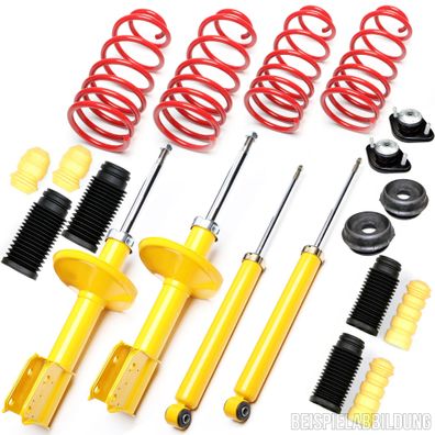 Sportfahrwerk 40/40 + Domlager + Staubschutz - FÜR BMW 3ER E36, 316I - 318TDS
