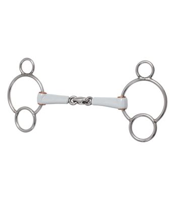 Waldhausen beris 3-Ring Gebiss, doppelt gebrochen
