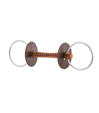 Waldhausen beris Wassertrense mit Lederstange, Ring 7,5 cm
