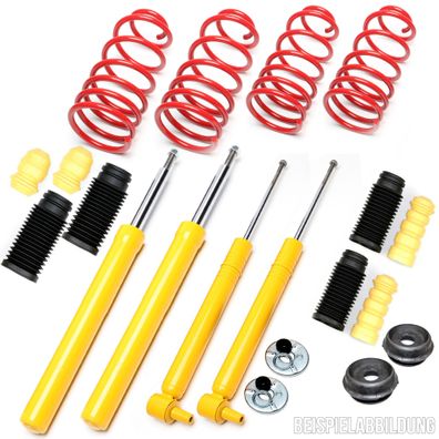 Sportfahrwerk 60/40 + Domlager + Staubschutz - VW POLO DERBY 86C | TA Technix