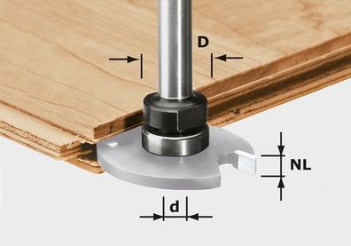 Festool Frässpindel Fräse Oberfräse S 8x30 M6/KL OF 1010 OFK 700 MFK 700 499803