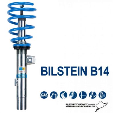Bilstein B14 XL TIEF 40-65MM AUDI A3 SEAT LEON VW GOLF VI VIII 50MM Ø Federbein