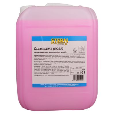 CREME SEIFE Handseife Rosa für Druckspender 10 Liter Kanister