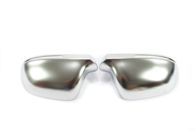 1 PAAR Aluminium ALU-MATT, Aussenspiegel Gehäuse KAPPEN CHROM AUDI A3, A4, A5 A6