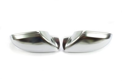 1 PAAR Aluminium ALU-MATT, Aussenspiegel Gehäuse KAPPEN CHROM AUDI A6 S6 RS6