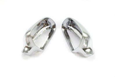 1 PAAR Aluminium ALU-MATT, Aussenspiegel Gehäuse KAPPEN CHROM AUDI A3 A4 A5 A6