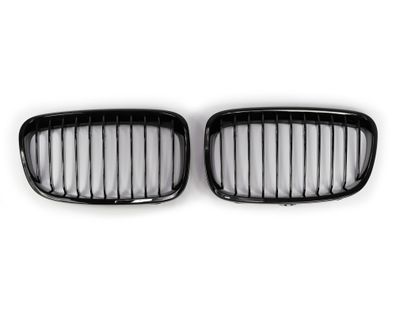 SPORT KÜHLER-GRILL Hochglanz Schwarz Einzelspeichen FÜR BMW F20 BIS BJ 02/2015