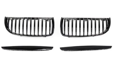 SPORT KÜHLER-GRILL Hochglanz Schwarz Einzelspeichen FÜR BMW 3ER E90 E91 Facelift
