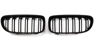 SPORT KÜHLER-GRILL MATT Schwarz Doppelspeichen FÜR BMW 3ER E90/91 Facelift 08-11