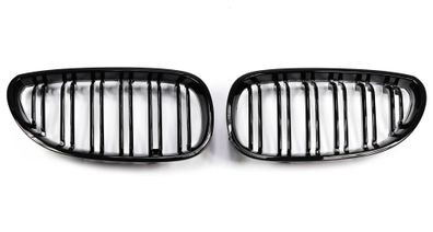 SPORT KÜHLER-GRILL NIERE Hochglanz Schwarz Doppelspeichen FÜR BMW 5ER E60 E61