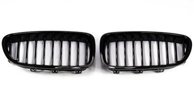 SPORT KÜHLER-GRILL Hochglanz Schwarz Einzelspeichen FÜR BMW 5ER F10, F11, F18