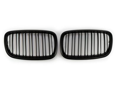 SPORT KÜHLER-GRILL MATT Schwarz Doppelspeichen FÜR BMW X5 F70, X6 F71