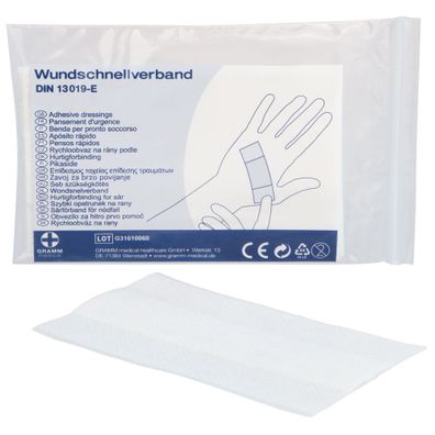 Wundschnellverband 6 x 10 cm non woven Pack à 4 Stu?ck
