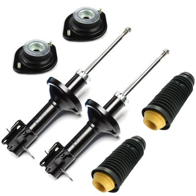 2X Federbein STOßDÄMPFER + Domlager + Staubkappen VORNE VW GOLF 1 + CABRIO JETTA