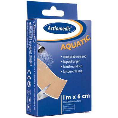 Actiomedic® Aquatic Wundschnellverband 1 m x 6 cm