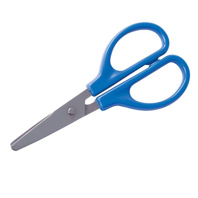 Verbandpäckchenschere Blau 10 cm gerade rostfrei mit Kunststoffgriff