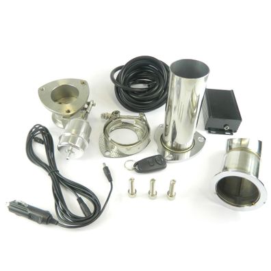 Auspuffklappe Edelstahl 2.5" 63MM Unterdruck Gesteuert Klappenauspuff SET