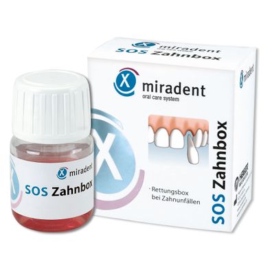 miradent SOS Zahnbox Zahnrettungsbox SOS Zahnbox Rettungsbox bei Zahnunfällen