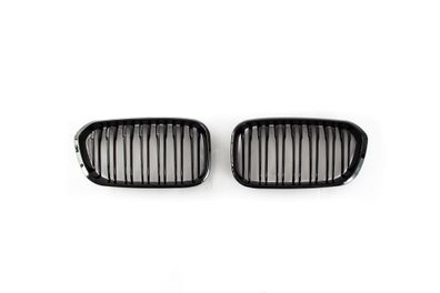 SPORT KÜHLER-GRILL Hochglanz Schwarz Doppelspeichen FÜR BMW 1ER F20 AB 03/2015