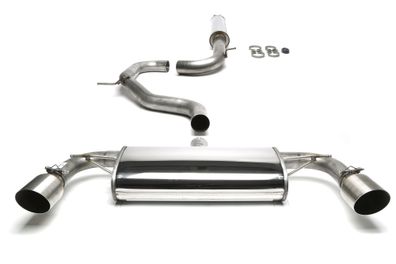 TA Technix DUPLEX Edelstahl ANLAGE 1X100MM SCHARF Passend FÜR VW GOLF VII GTI