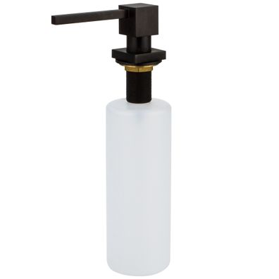 Sanismart Einbau-Seifenspender T08 Matt Schwarz Messing 500 ml