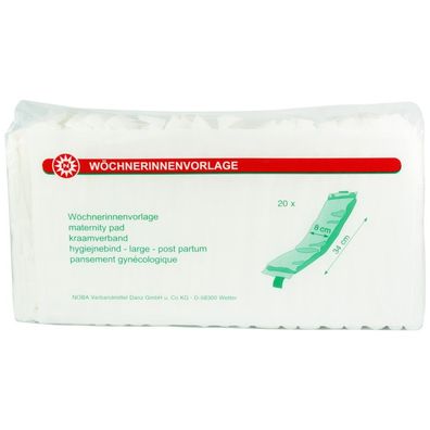 20 x Nobamed Wöchnerinnenvorlage 8 x 34 cm Woechnerinnenvorlage Vorlage Binde