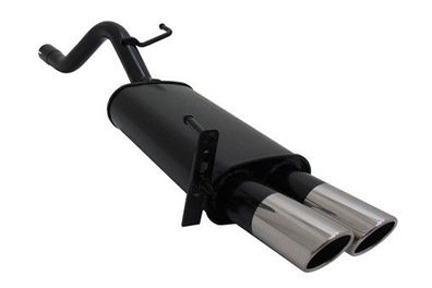 NOVUS SPORT Endschalldämpfer 2X76MM SR-DESIGN FÜR OPEL CORSA D 1.0-1.4 + 1.3 CDTI