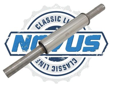 NOVUS Edelstahl Vorschalldämpfer 55MM Auspuff VW GOLF 2 1,8 GTI 16V 95 + 102KW