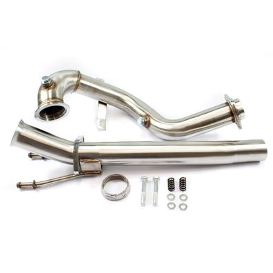 Edelstahl Downpipe Hosenrohr KAT-ERSATZ DPF Ersatzrohr 2.5" A1 VW POLO 1,6 TDI