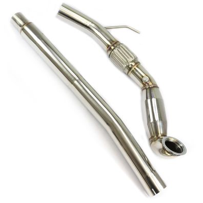 Edelstahl Downpipe KAT-ERSATZ Hosenrohr MIT Katalysator 200 ZELLEN GOLF 7 R