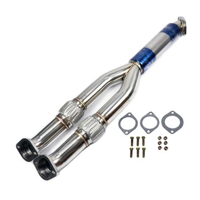 HIGH-QUALITY Edelstahl Downpipe Y-PIPE 76MM 3 ZOLL TITAN FÜR NISSAN GTR GT-R R35