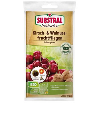 SUBSTRAL® Naturen® Kirsch- & Wallnussfruchtfliegen Fallensystem BIO, 3 Stück