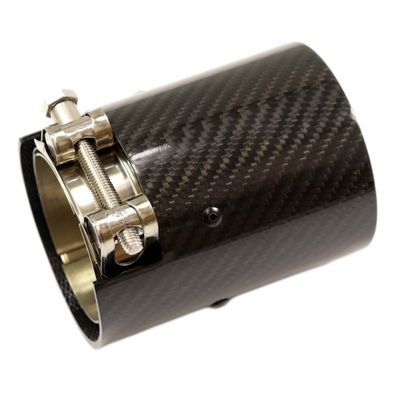 CARBON Auspuff Endrohr BLAU/SCHWARZ Glänzend FÜR BMW 2ER M2 3ER M3 4ER M4