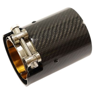 CARBON Auspuff Endrohr GOLD/SCHWARZ Glänzend FÜR BMW 2ER M2 3ER M3 4ER M4