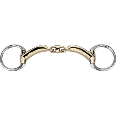 Sprenger novocontact Olivenkopf Unterlegtrense 14 mm doppelt gebrochen Sensogan