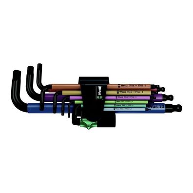 Wera Winkelschlüsselsatz 950 SPKL/9 SM N SB Multicolour 05073593001
