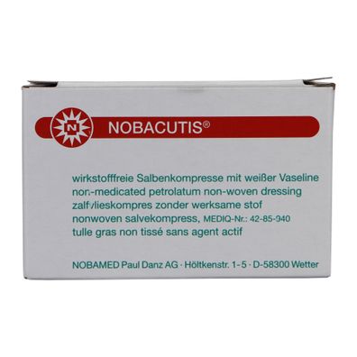Nobacutis Salbenkompresse einzeln steril verpackt 50 Stück