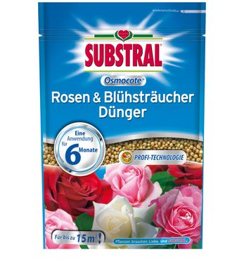 SUBSTRAL® Osmocote Rosen & Blühsträucher Dünger, 750 g