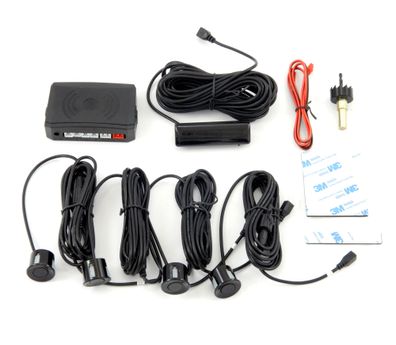 Nachrüst-set Einparkhilfe HINTEN Parkhilfe MIT 4 Sensoren LED Anzeige Universal