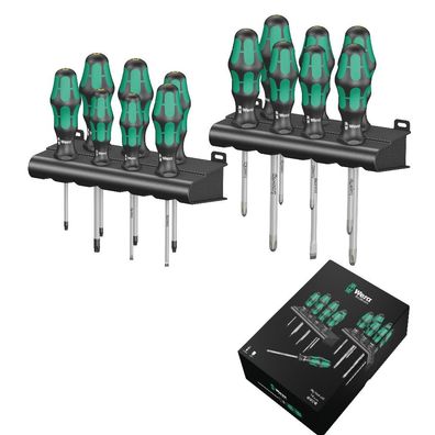 Wera Schraubendreher Satz Kraftform Big Pack Serie 300 16teilig mit Rack 05105630001