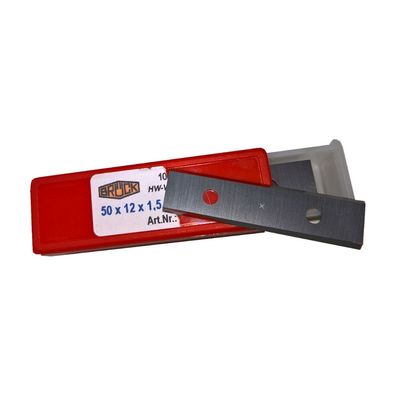 Brück HM Wendeplatte Hobelmesser 50 x 12 x 1,5 mm B20 10 Stück 01050012