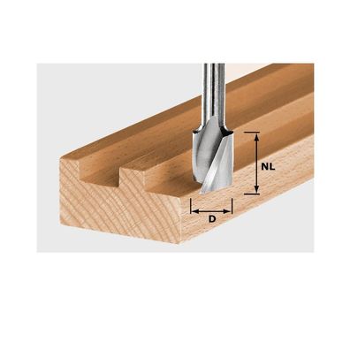 Festool Spiralnutfräser Nutfräser Fräser HW Spi S8 D10/30 Hartholz 490980